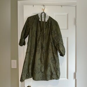 Zara Olive Green Mini Dress